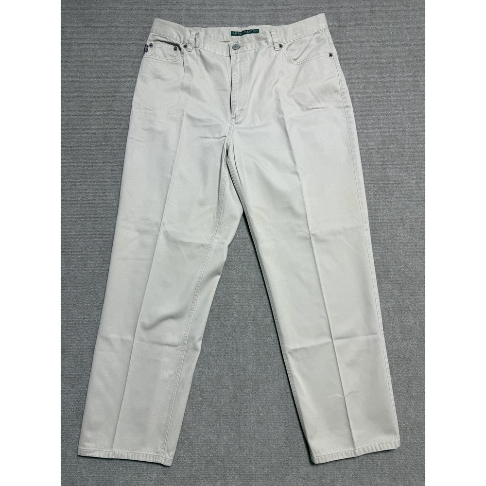 Lauren Jeans Co Pants Womens 16 Beige Relaxed Fit 5 Pocket Casual Ralph Lauren